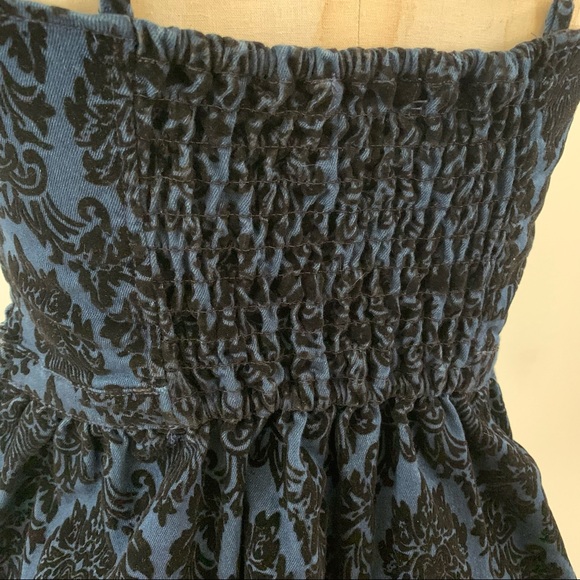Perfect little denim damask mini dress. - Picture 6 of 10